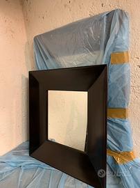 Specchio con cornice in legno artigianale