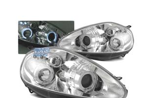 FARI OCCHI ANGEL FIAT GRANDE PUNTO 05-08 CROMATI