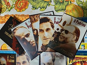 DVD collezione il padrino,47 metri,indiana Jones