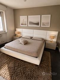 Letto POLIFORM in pelle con testiera