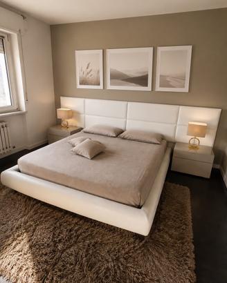 Letto POLIFORM in pelle con testiera