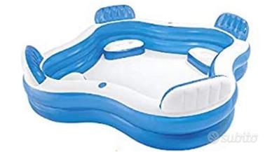 Piscina INTEX 4 sedili gonfiabili