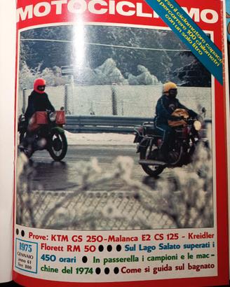 Rivista MOTOCICLISMO numero 1 del 1975