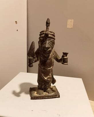 Scultura Artigianale in Bronzo Nigeria.
