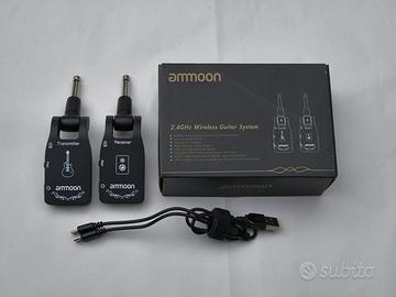 Sistema wireless chitarra/basso Ammoon 2,4 GHz