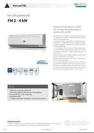 2 fancoil a mobiletto 1 a parete alta galletti