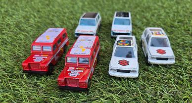 Bburago lotto Land Rover + Suzuki scala 1/43