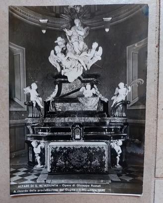 Cartolina del 1950 - Altare di S. M. Assunta Galla