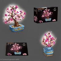 bonsai con fiori di ciliegio, 2 in 1
