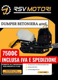 Dumper betoniera RSV autocaricante 350L