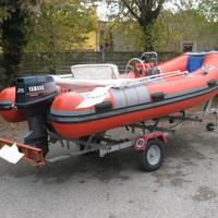 Gommone motore e carrello