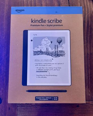 Kindle scribe 2024 16 gb + Premium Pen + Custodia