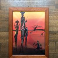 Quadro paesaggio africano