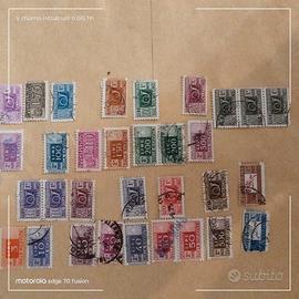 32 francobolli serie posta pneumatica 