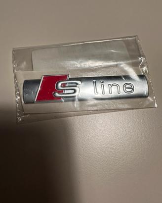 Placchetta s-line adesiva audi
