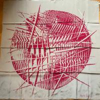 Foulard omaggio Arnaldo Pomodoro seta NUOVO