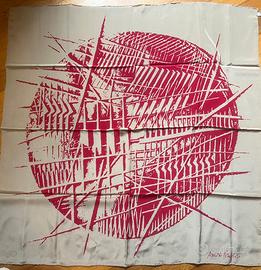 Foulard omaggio Arnaldo Pomodoro seta NUOVO