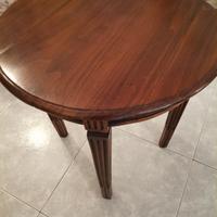 tavolino tondo in legno