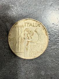 Monete 20 LIRE 1943 MUSSOLINI