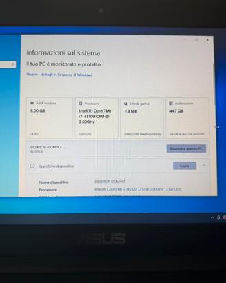 Notebook Asus PU301L i7 4gen