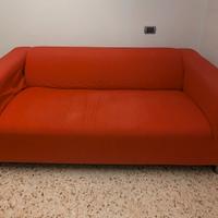 Divano 2 posti in tessuto con copridivano – Schio