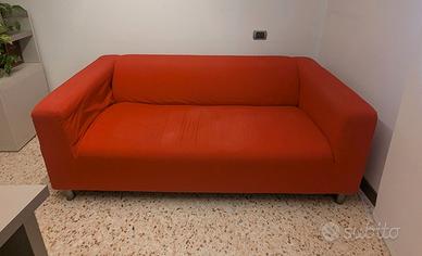 Divano 2 posti in tessuto con copridivano – Schio