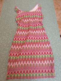 abito multicolore con lurex