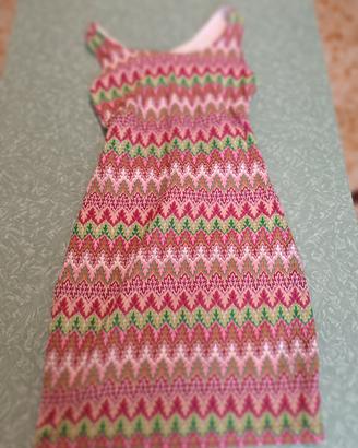 abito multicolore con lurex