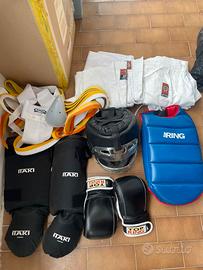 Protezioni e attrezzatura karate