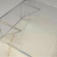 Mensola in PLEXIGLASS filo lucido sp. 6 mm