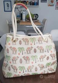 Borsa Braccialini motivo a dromedari 