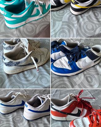 6 paia Nike Dunk Low n.45