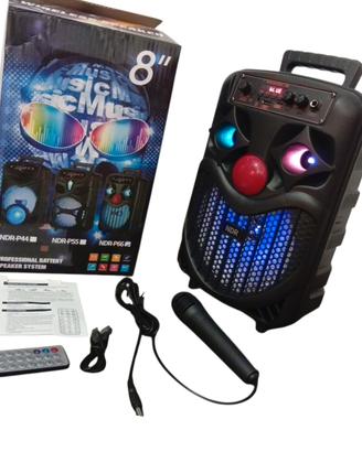 Cassa bluetooth portatile karaoke 300 watt pmpo 