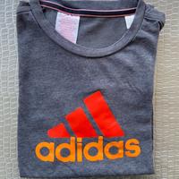 Adidas t-shirt grigia bambino