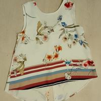 Camicia smanicata floreale Kaos taglia S