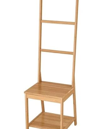 Sedia Ikea con portasciugamani