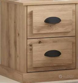 N.2 comodini nuovi  color rovere