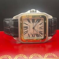 CARTIER SANTOS 100 XL acciaio/oro