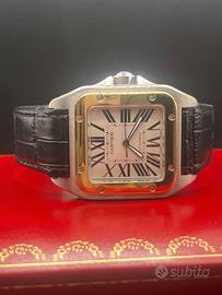 CARTIER SANTOS 100 XL acciaio/oro