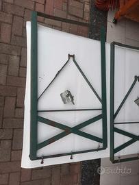 Coppia Gambe Supporti in Ferro per Tavolo da Birre