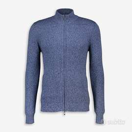 TRUSSARDI - Maglione Nuovo Lana/Cashmere Zip M Blu
