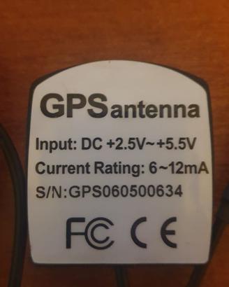 Antenna GPS 2,5v-5,5v