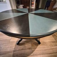 Tavolo da pranzo d'epoca tondo e allungabile 