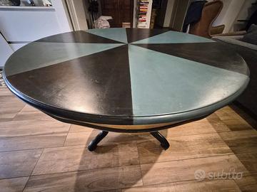 Tavolo da pranzo d'epoca tondo e allungabile 