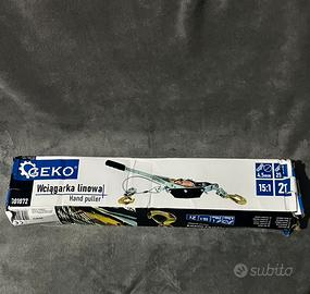 Paranco manuale 2000 kg doppio gancio – verricello