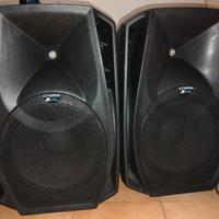 Coppia di casse attive Cromo, woofer 12", 600 watt