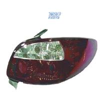 FANALI PER PEUGEOT 206 98-09 ROSSO AFFUMICATO