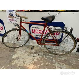 BICICLETTA UOMO ROSSA VINTAGE FIORDA