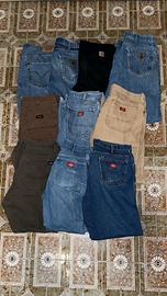 Levi’s Carhartt and Dickies jeans and Workpants