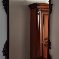 Specchio con intagli legno/plastica